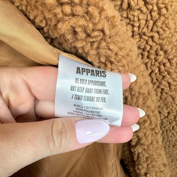 Apparis Anoushka Faux Fur Double-Breasted Long Teddy Coat Size XXL - Picture 10 of 14